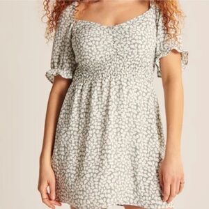 Abercrombie & Fitch Puff Sleeve Floral Mini Dress